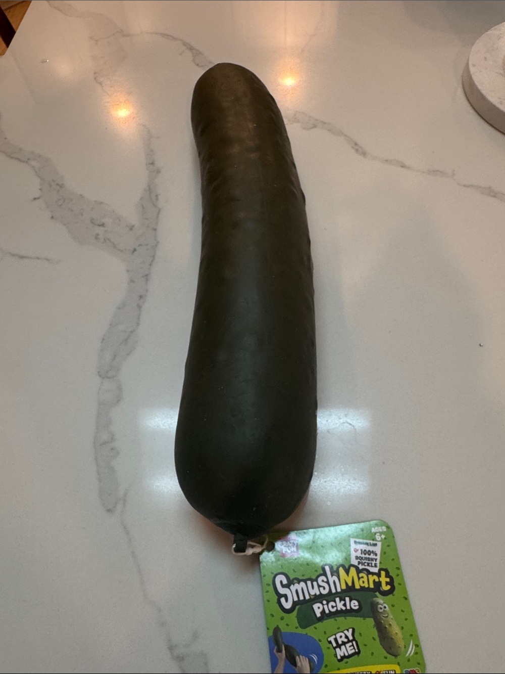 Olive Green Pickle Plush Toy - Fun Squeezable Accessory